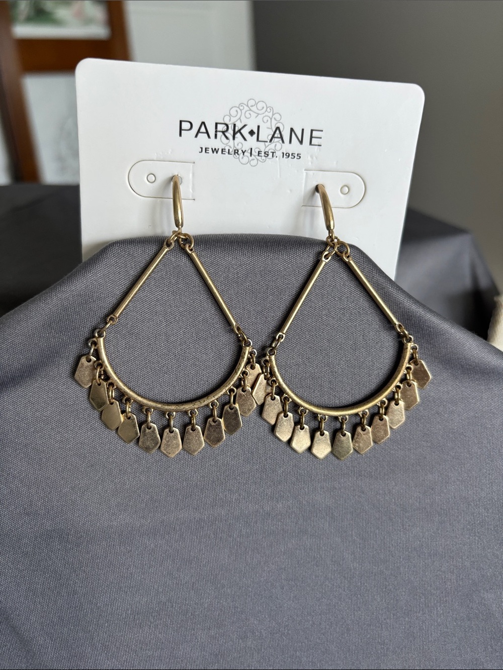 Park Lane matte gold Dangle Earrings
